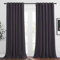 NICETOWN Living Room Window Curtain Drapes Extra Long & Wide - Living Room Panels Grommet Top Window Treatment for Hall & Guest Room (W80 x L108, Greyish Purple, 2 Pieces)