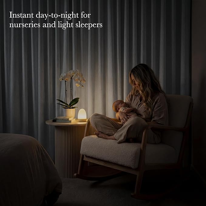 NICETOWN Farmhouse 100% Blackout Linen Curtains for Bedroom, Off White, W52, 2 Pieces, Noise Reducing Textured Linen Look 90 inch Length Curtains for Living Room