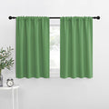 NICETOWN RV Blackout Curtains for Camper Windows, Froest Green, 29" Wide by 40" Long, 2 PCs, Short Blackout Curtains & Drapes, Thermal Insulated Blackout Curtain Panels for Kids Room, Play Room