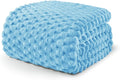 Exclusivo Mezcla Fleece King Blanket for Bed, Extra Large Fuzzy Blue Bed Blankets, Soft Cozy Plush Sofa Throws for All Seasons, 90x104 Inches