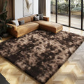 Shag Area Rugs for Bedroom Living Room,6X9Ultra Soft Fluffy Area Rugs for Dorm,Indoor Carpet Nursery Rugs for Kids Girls Room Home Decor, Mottling Brown