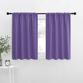 NICETOWN Blackout Curtains for Living Curtains, Lilac Purple, 2 Panels, 29 by 30, Room Darkening Window Curtain Panels, Easy-Care Solid Thermal Insulated Draperies/Drapes for Daughter Room