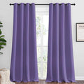 NICETOWN Lilac Purple Blackout Curtains 108" Long, 55" Wide, 2 Pieces for Office, Dining, Guest Room - Sound Reducing, Heat and Cold Block Panels for Modern Decorative