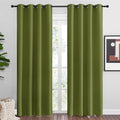 NICETOWN Olive Green Blackout Curtains 86 inches Length for Living Room, 2 Panels, 55" Wide, Thermal Insulated Long Drapes for Large Window