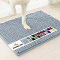 Muddy Mat® | Super Absorbent Door Mat Indoor, Microfiber Quick Dry Chenille Entryway Rug, Non-Slip Front Door Mat, Indoor Mats for Entryway, Machine Washable Pet Rug, Baby Blue 18"X28"