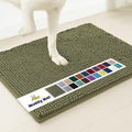 Muddy Mat® | Super Absorbent Door Mat Indoor, Microfiber Quick Dry Chenille Entryway Rug, Non-Slip Front Door Mat, Indoor Mats for Entryway, Machine Washable Pet Rug, Army Green 18"x28"