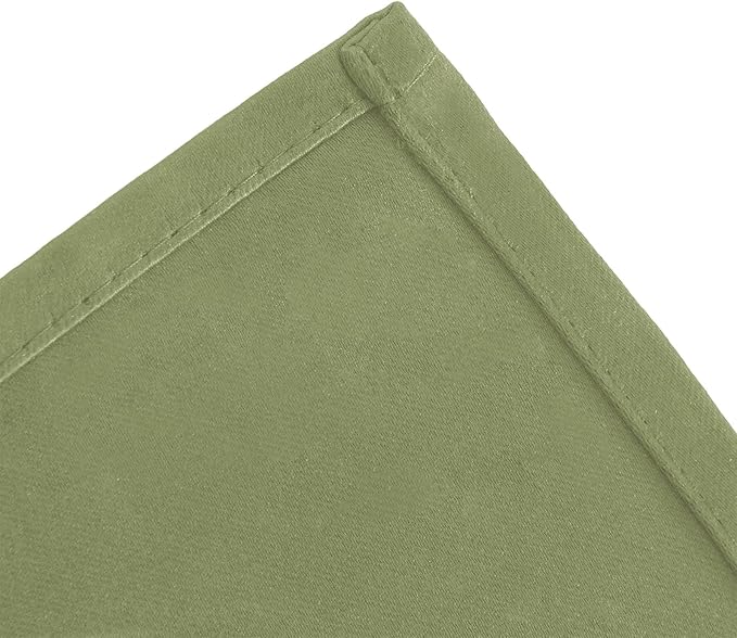 LEMOMO Sage Green Blackout Curtains 66 x 63 Inch Length/Set of 2 Curtain Panels/Thermal Insulated Room Darkening Blackout Curtains for Bedroom