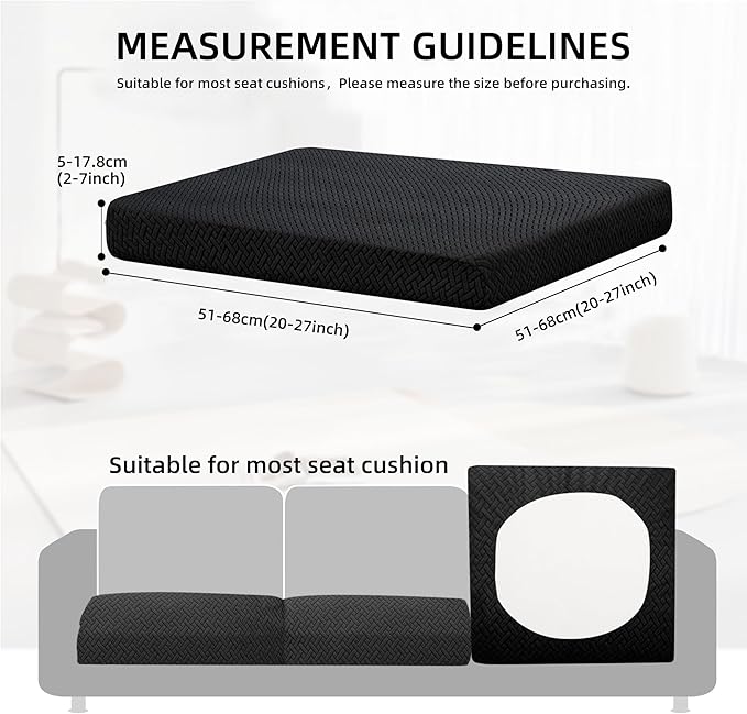 Outdoor Cushion Covers Set,14PCS Patio Furniture Couch Seat Slipcovers, Replacement for Sofa Sectional Chair(Cover，Only)