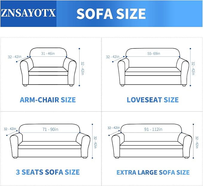 ZNSAYOTX 1 Piece Jacquard Chair Slipcovers for Living Room High Stretch Chair Covers with Arms Anti Slip Pets Friendly Couch Sofa Armchair Cover Furniture Protector (Chair, Light Grey)