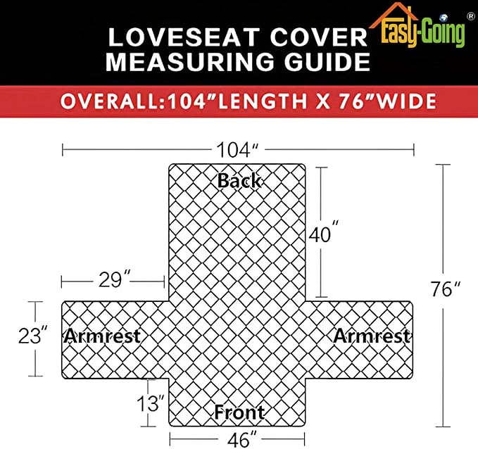 Easy-Going Reversible Loveseat Couch Cover for 2 Cushion Couch Sofa Cover for Dogs Water Resistant Furniture Protector with Foam Sticks Elastic Straps for Pet (Loveseat, Chocolate/Ivory)