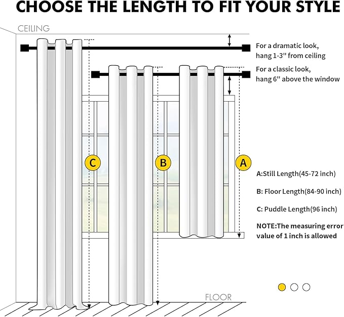 MIULEE Beige Blackout Curtains for Bedroom Living Room 72 Inches Long 2 Panels, Thermal Insulated Room Darkening Drapes Solid Grommet Top Noise Reduction Light Blocking Window Curtains W40 x L72 Inch