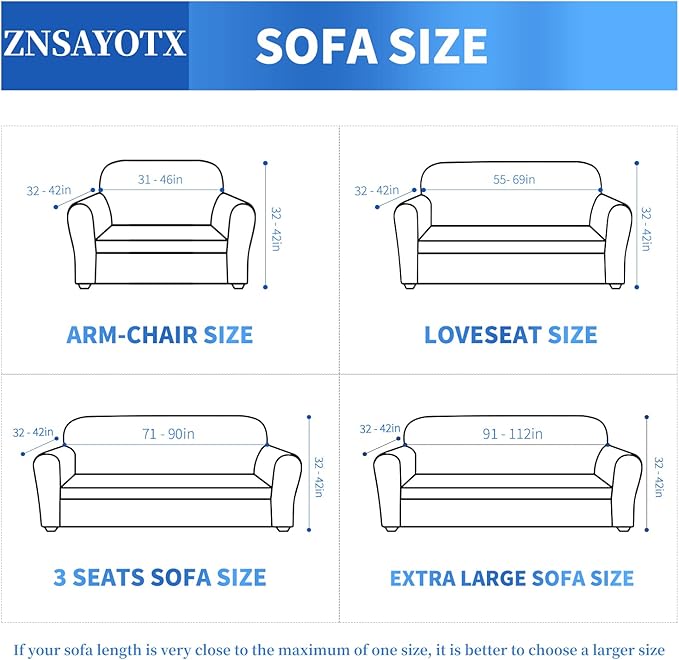 ZNSAYOTX 1 Piece Jacquard Couch Covers for 3 Cushion Couch High Stretch Sofa Cover for Pets Dogs Anti Slip Extra Large Sofa Slipcovers Furniture Protector (XL Sofa, Khaki)