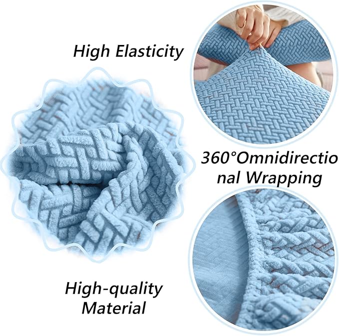 Soothing Home Sofa Covers, Sofa Hero Covers, Wear-Resistant Universal Couch Covers Washable Stretch Sectional Couch Cushion Covers (Coffee,Chaise Cover)