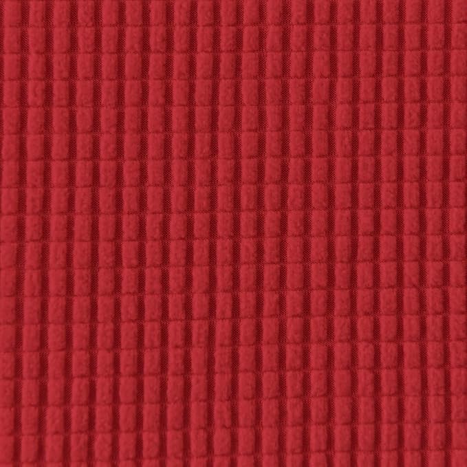Easy-Going Stretch 4 Seater Sofa Slipcover 1-Piece Sofa Cover Furniture Protector Couch Soft with Elastic Bottom for Kids, Polyester Spandex Jacquard Fabric Small Checks Christmas Red