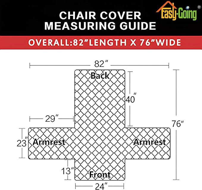 Easy-Going Chair Sofa Slipcover Reversible Sofa Cover Water Resistant Couch Cover Furniture Protector Cover with Elastic Straps for Pets Kids Children Dog Cat (Chair, Ivory/Ivory)