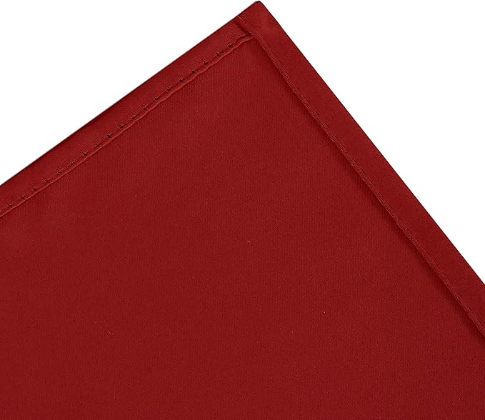 LEMOMO Red Thermal Blackout Curtains/42 x 95 Inch/Set of 2 Panels Room Darkening Curtains for Bedroom