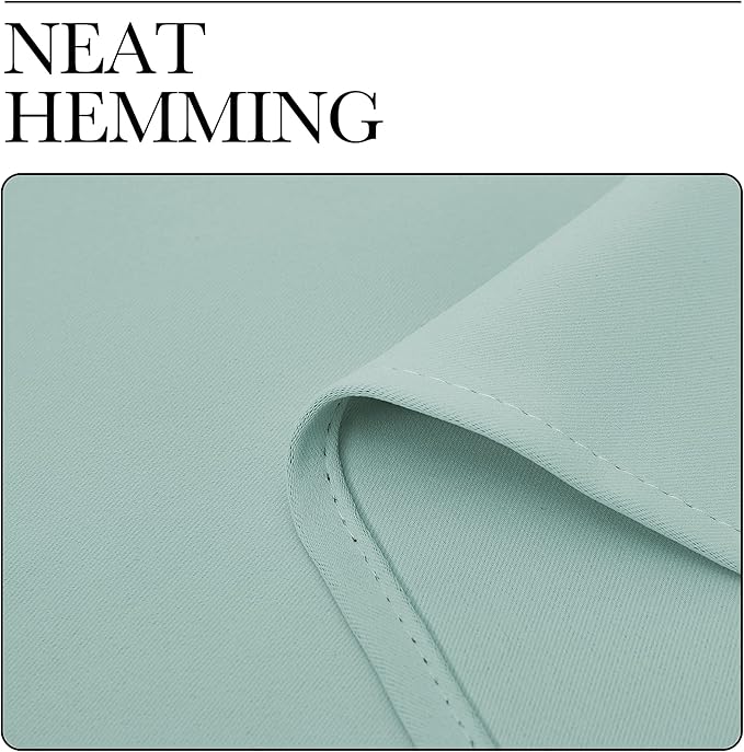 NICETOWN Blackout Curtain Panels for Bedroom, 2 Panels, Aqua Blue, W42 x L40-inch, Thermal Insulated Grommet Top Blackout Draperies and Drapes for Basement