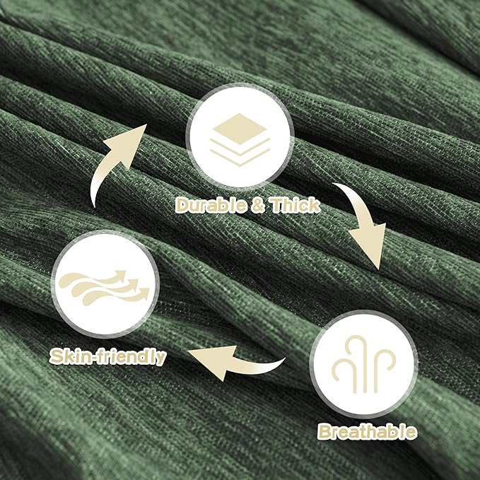 MYSKY HOME Chair Couch Cover Sectional Couch Covers for Pet Sofa Covers Non Slip Soft Couch Sofa Cover, Washable Furniture Protector Sofa Slipcover Sofa Throw Living Room, 71"x91", Moss Green