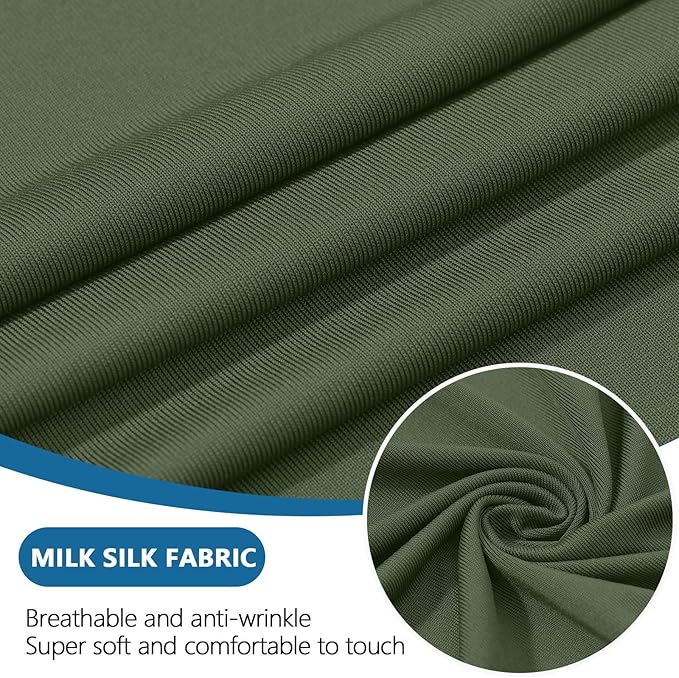 hyha Milk Silk Couch Cushion Covers, Soft Magic Sofa Covers Washable for Cushion Couch, Stretch Sectional Outdoor Cushion Covers for Patio Furniture with Elastic Bottom(Small, Bronze Green)