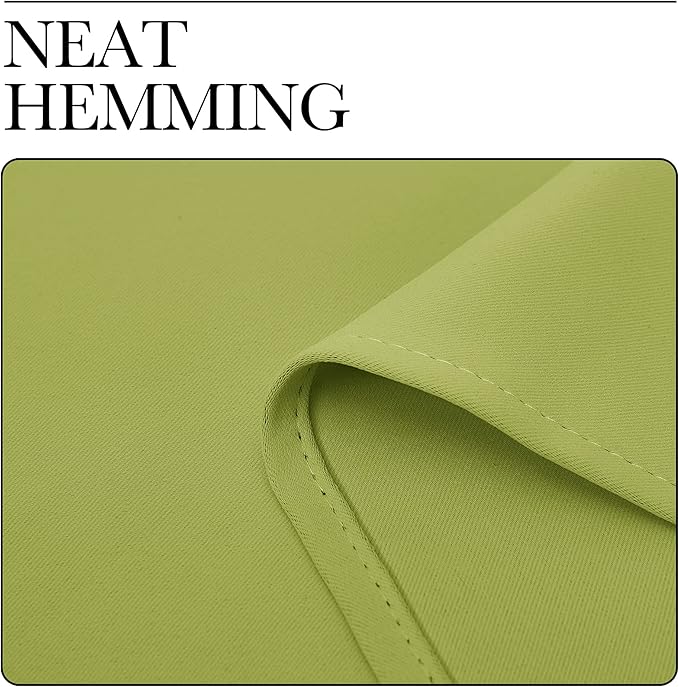 NICETOWN Kitchen Curtains, Short Blackout Curtains & Drapes, Fresh Green, 42" Wide, 54" Long, 2 PCs, Home Decoration Privacy Thermal Insulated Drapes for Unicorn Theam Room