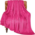 BEDELITE Fleece Blanket Hot Pink Valentines Throw Blanket for Couch & Bed, Luxury Plush Cozy Fuzzy Blanket 50" x 70", Super Soft Warm Lightweight Fall Throw Blanket for Travel Camping