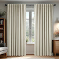 Deconovo Blackout Curtains, Thermal Insulated, W70 x L95 2 Panels, Back Tab, Machine Washable, Room-Darkening Drapes for Bedroom/Living Room Light Beige