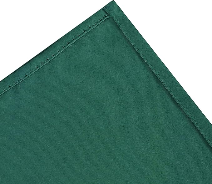 LEMOMO Dark Green Thermal Blackout Curtains/52 x 95 Inch/Set of 2 Panels Room Darkening Curtains for Bedroom