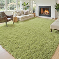 9x12 Area Rugs for Living Room Bedroom, Large Area Rug Shag Shaggy Carpet Soft Plush Furry Bedside Rug, Machine Washable Area Rugs for Kids Girls Boys Home Decor(9 x 12, Grass Green)