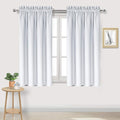 DWCN Greyish White Blackout Curtains for Bedroom – Rod Pocket Thermal Insulated Energy Saving Drapes for Living Room and Bedroom, W 38 x L 54 Inch, 2 Panels