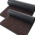 OLANLY Front Door Mat Indoor Outdoor Entrance, 2-Pack 71 x 47 Inch, Waterproof Heavy Duty Doormat, Fade Resistant, Low Profile, Easy Clean Patio Porch Welcome Floor Mats for Entry, Tan