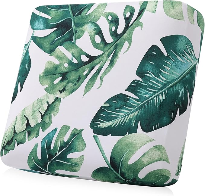 Smiry Printed Couch Cushion Covers, Stretch Soft Couch Covers for Sofa, Washable Non-Slip Sofa Slipcover Furniture Protector for Indoor and Outdoor (Backrest M, Green)