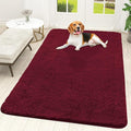 OLANLY Dog Door Mat for Muddy Paws 70x46, Absorbs Moisture and Dirt, Absorbent Non-Slip Washable Doormat, Quick Dry Chenille Mud Mat for Dogs, Entry Indoor Entryway Carpet for Inside Floor, Burgundy
