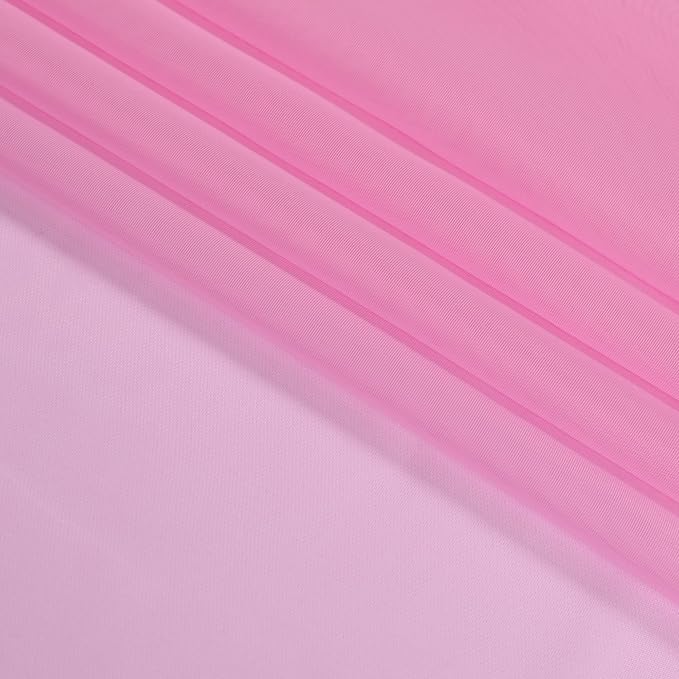 OWENIE Pink Sheer Curtains 90 Inch Length, Elegant Soft Sheer Curtains for Bedroom, Window Voile Sheer Curtain Panels/Drapes/Treatment for Living Room, 2Pcs, Each 42" W x 90" L