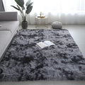 Shag Area Rugs for Bedroom Living Room,6X9 Ultra Soft Fluffy Area Rugs for Dorm, Indoor Carpet Nursery Rugs for Kids Room Home Decor, Black Grey