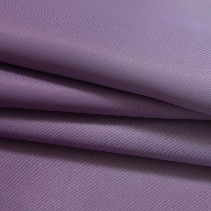 Yakamok Greyish White to Purple Ombre Curtain for Bedroom, Light Blocking Thermal Insulated Window Drape for Living Room(1 Panel, 52x84 Inch)