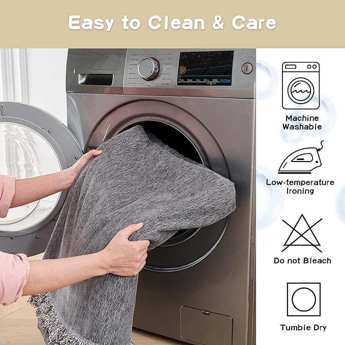 MYSKY HOME Chair Covers Armchair Couch Covers for Dogs Washable Sofa Covers, Non Slip Soft Recliner Cover Pet Chair Cover Sofa Slipcover Furniture Protector with Tassel Throws, 71"x91", Dark Grey