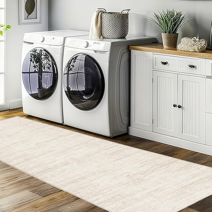 Kitchen Runner Rug 2.5x8 Runners for Hallways，Abstract Washable Runner Rugs Non-Slip Backing Rug Runner, Stain Resistant 8ft Runner Rug,Soft Floor Carpet Rugs for Bedroom，Laundry Room