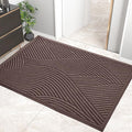 HIYARD Sturdy Front Door Mat, Absorbent Muddy Dirt Resist Welcome Door Mats Outdoor Indoor, Stain and Fade Resistant, Non-Slip Backing Entry Mat Low Profile Doormat for Entryway, 72×24, Coffee
