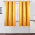 LEMOMO Yellow Blackout Curtains 40 x 63 Inch Length/Set of 2 Curtain Panels/Thermal Insulated Room Darkening Blackout Curtains for Bedroom