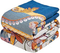 MSGKV Boho Throw Blanket 90"x90" Bed Floral 100% Cotton Blanket Spring Breathable Lightweight Queen Blankets All Seasons Home Decor Muslin