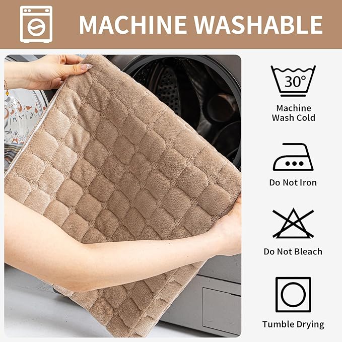 Velvet Couch Covers for Dogs, Dog Sectional Couch Covers, Pet Couchs Cover for Large Sectional, Couchs Protector for Dogs, Sectional Sofa Cover for Pet Washable(1PC,Khaki,27.6"×94.4")