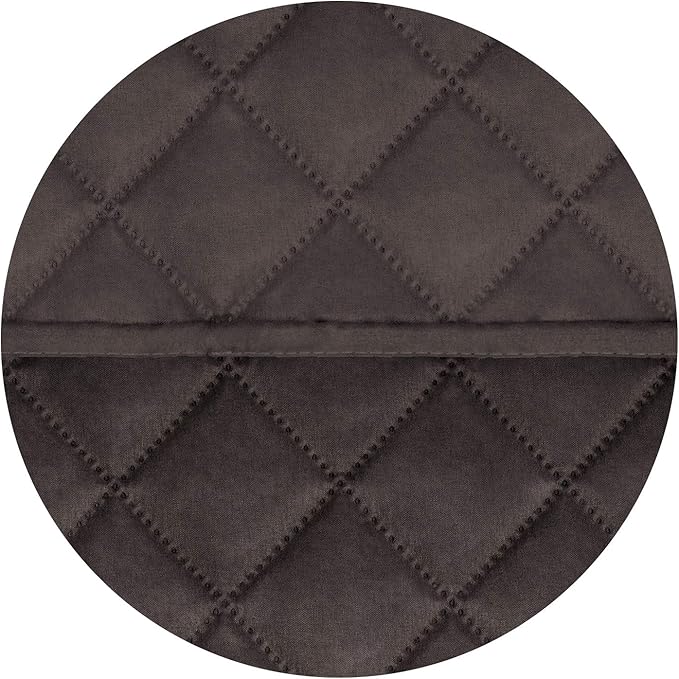 PureFit Reversible Quilted Sofa Cover, Water Resistant Slipcover Furniture Protector, Washable Couch Cover with Non Slip Foam and Elastic Straps for Kids, Pets (X Large, Chocolate/Chocolate)