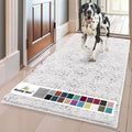 Muddy Mat® | Super Absorbent Door Mat Indoor, Microfiber Quick Dry Chenille Entryway Rug, Non-Slip Front Door Mat, Indoor Mats for Entryway, Machine Washable Pet Rug, White 59"x35"
