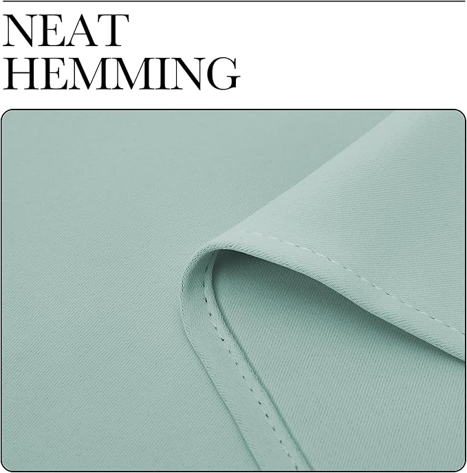 NICETOWN 2 Panels Blackout Curtains, Rod Pocket Thermal Insulated Curtains for Bedroom, Room Darkning Shading Blinds Modern Home Decoration for Living Room, Home Office, W42 x L63 in, Aqua