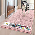 Muddy Mat® | Super Absorbent Door Mat Indoor, Microfiber Quick Dry Chenille Entryway Rug, Non-Slip Front Door Mat, Indoor Mats for Entryway, Machine Washable Pet Rug, Pink 35"x60"