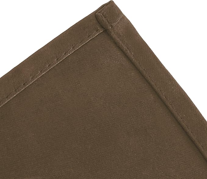 LEMOMO Blackout Curtains 66 x 72 Inch Long Brown Curtains Set of 2 Panels Room Darkening Curtains for Bedroom and Living Room