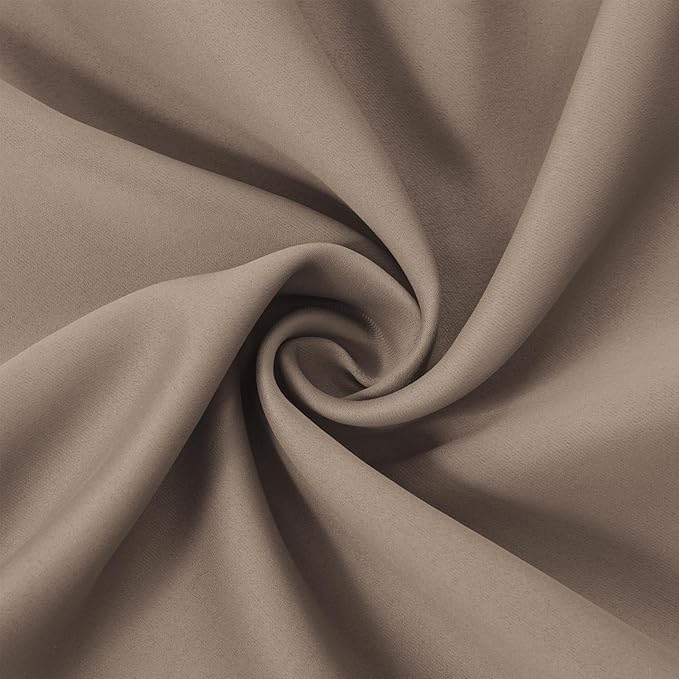 LEMOMO Cappuccino Blackout Curtains 38 x 54 Inch Length/Set of 2 Curtain Panels/Thermal Insulated Room Darkening Blackout Curtains for Bedroom