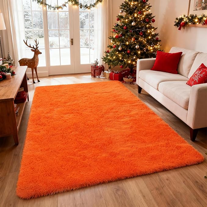 Boshengya 10X14 Large Area Rugs for Living Room Bedroom,Big Shag Rug for Bedroom Dorm,Soft Fluffy Indoor Carpet Nursery Rugs for Kids Girls Room Home Decor