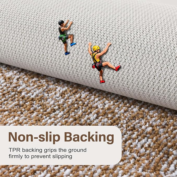 48x32 Large Bathroom Rugs Washable Non Slip, Coffee Bath Mat for Bathroom Floor Tub, Soft Absorbent Quick Dry Mats for Shower, Bathtub,Home Decor