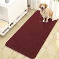 OLANLY Dog Door Mat for Muddy Paws 47x24, Absorbs Moisture and Dirt, Absorbent Non-Slip Washable Doormat, Quick Dry Chenille Mud Mat, Entry Indoor Entryway Carpet for Inside Floor, Caramel Russet